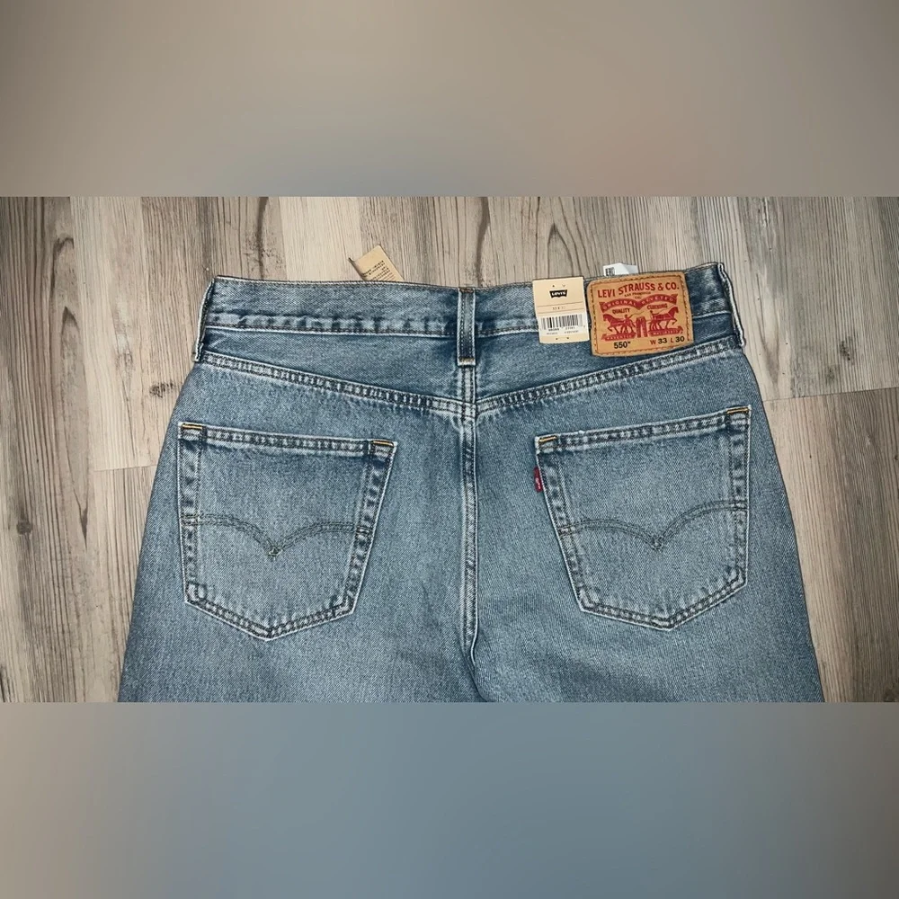 Men’s  Levi’s 550 Relaxed 100% Cotton Loose Fit Jeans 33x30 - Picture 6 of 6
